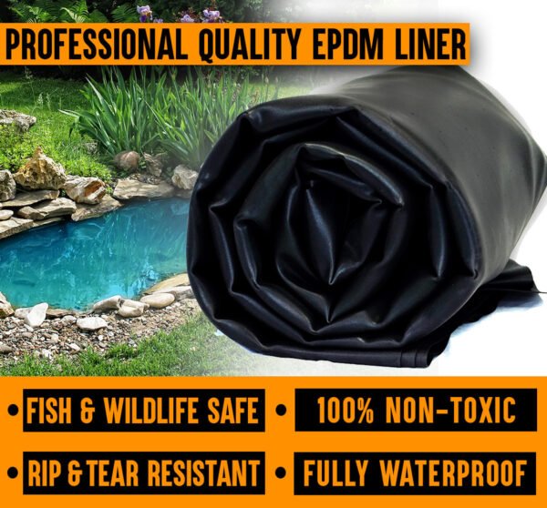 LifeGuard 15 ft. x 15 ft. EPDM 45-Mil Rubber Pond Liner