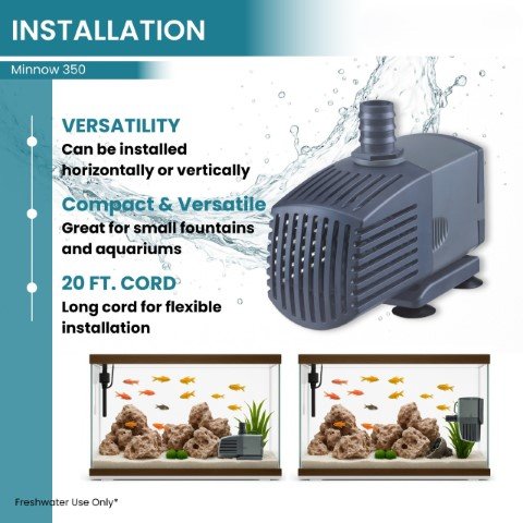 Minnow Submersible Pond Pumps